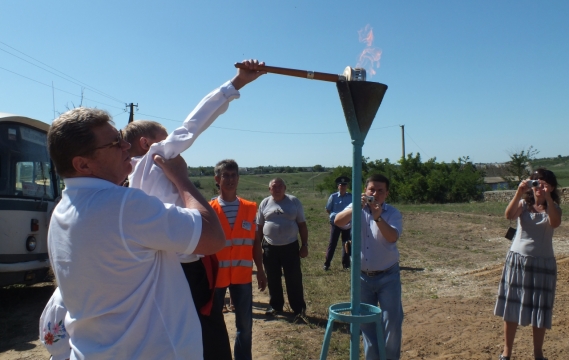 Пуск газу до с.Криворіжжя Миколаївської області